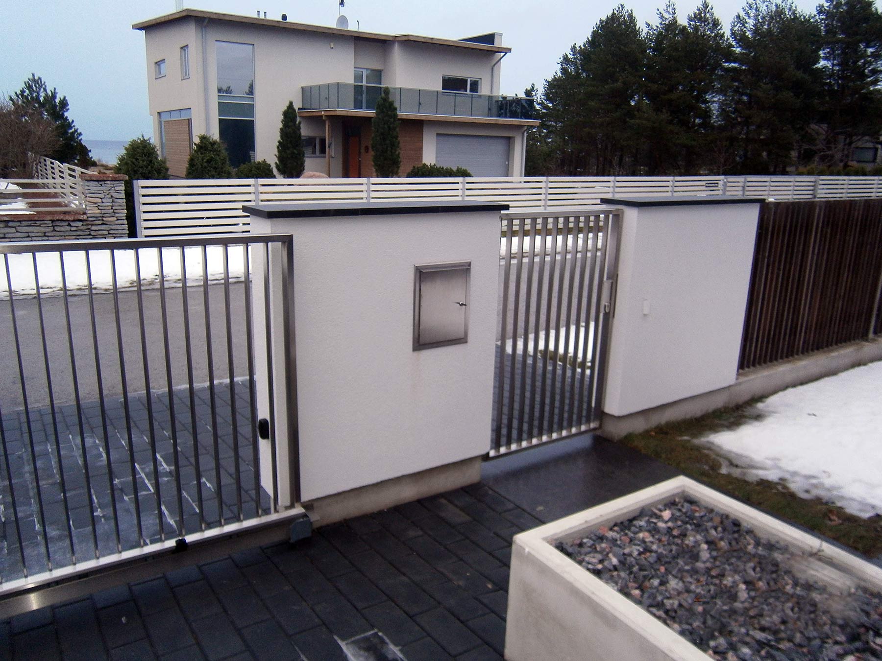 sliding gates stainless steel square pipe