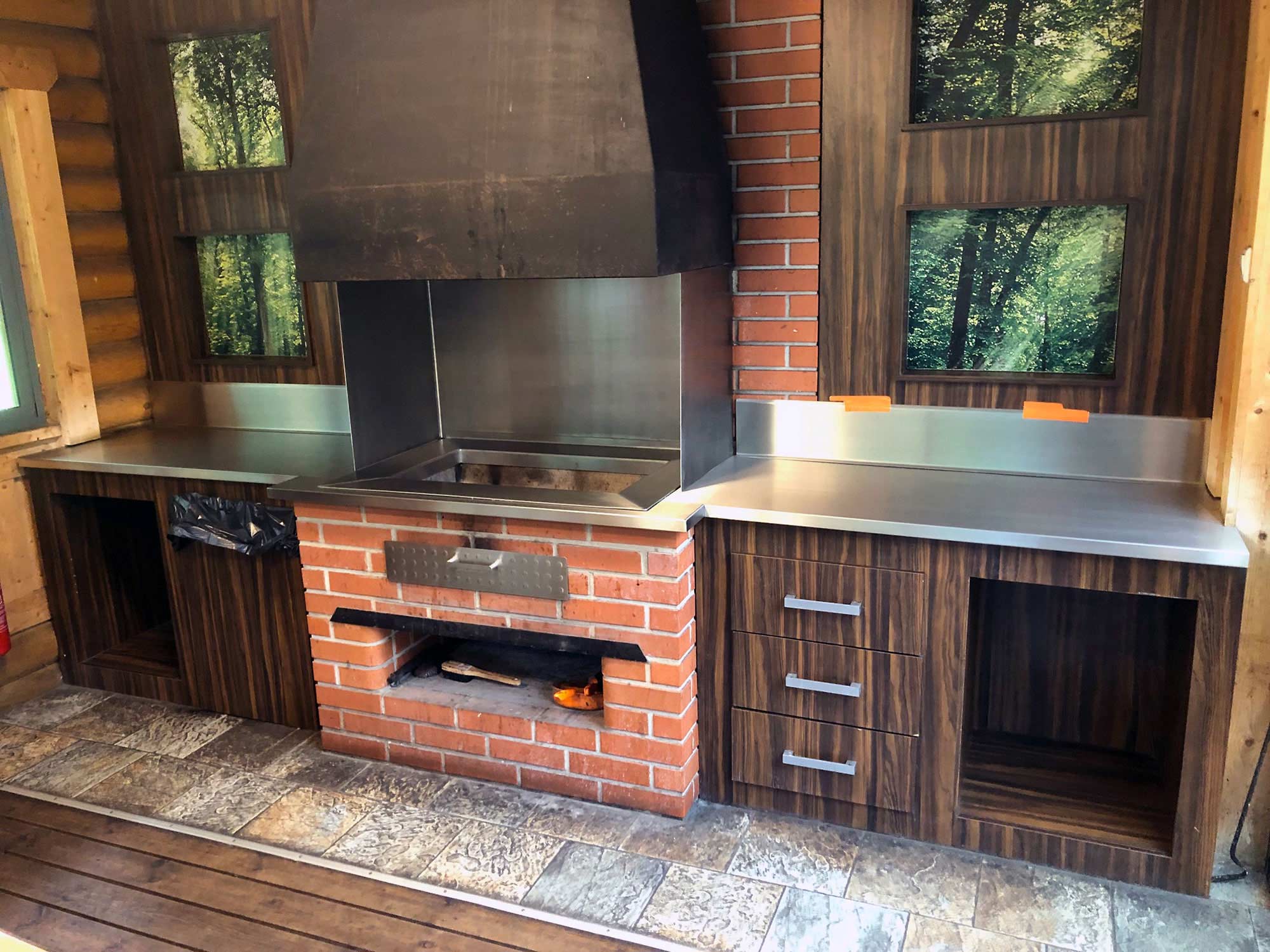 outdoor stainless steel kitchen