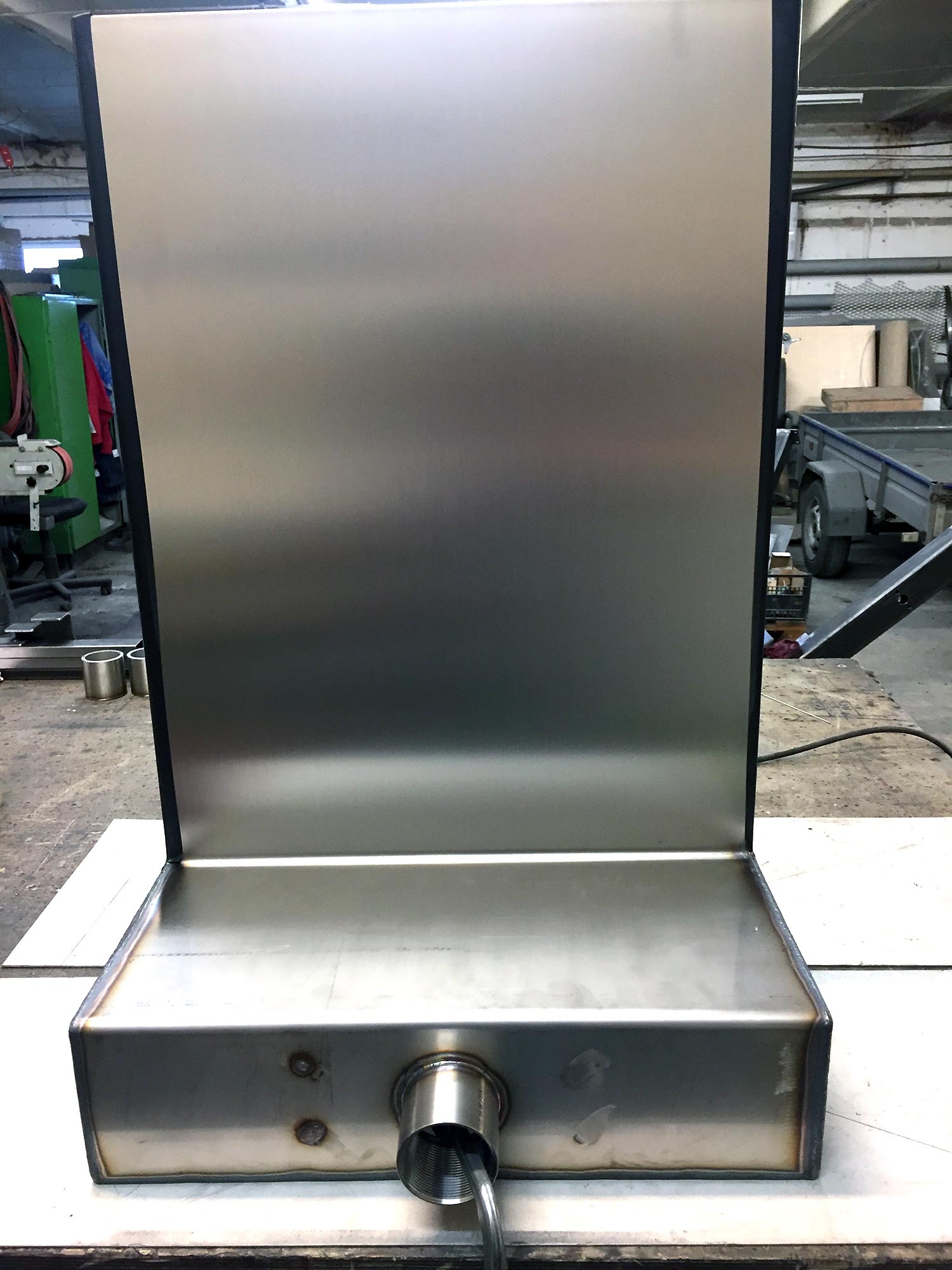 sheer descent waterfall