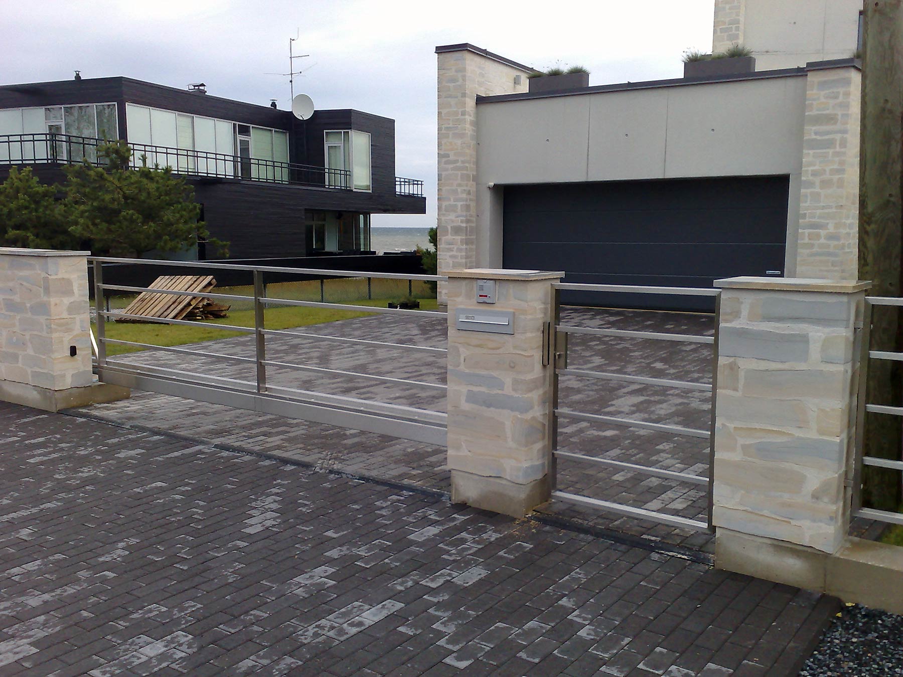  sliding gate stainless steel square