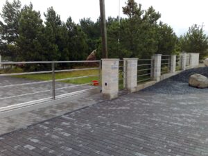  sliding gates stainless steel square