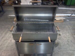staainless steel bbq with cabinet