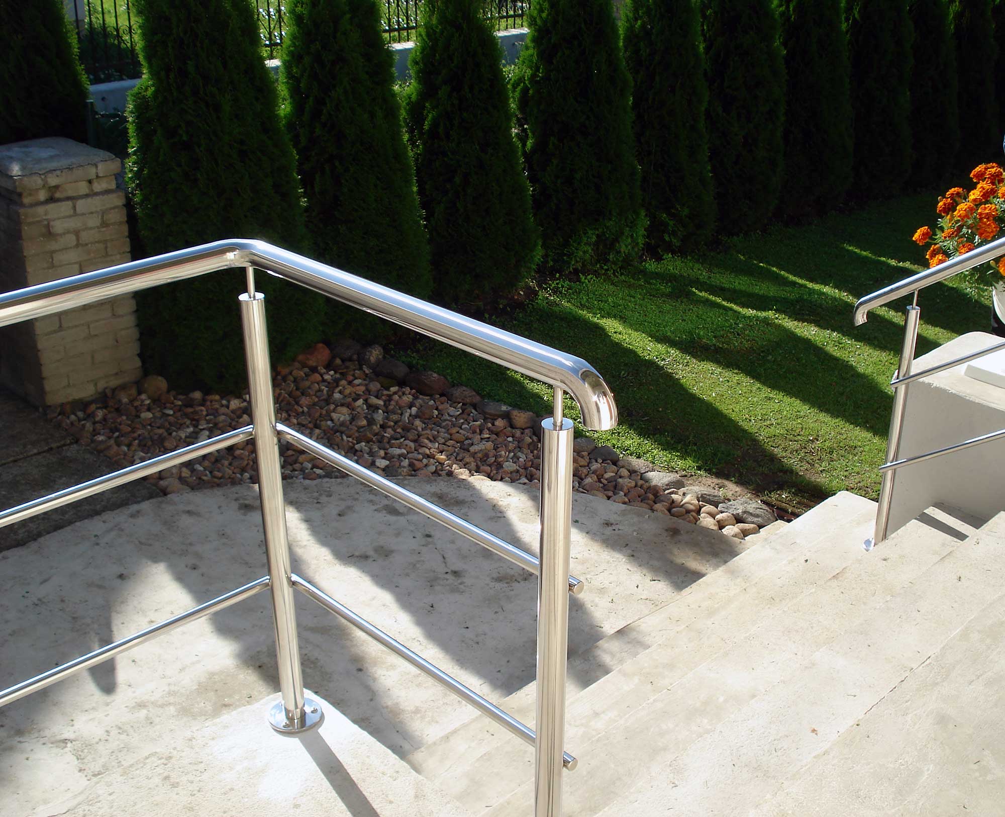 stainless steel handrails round p